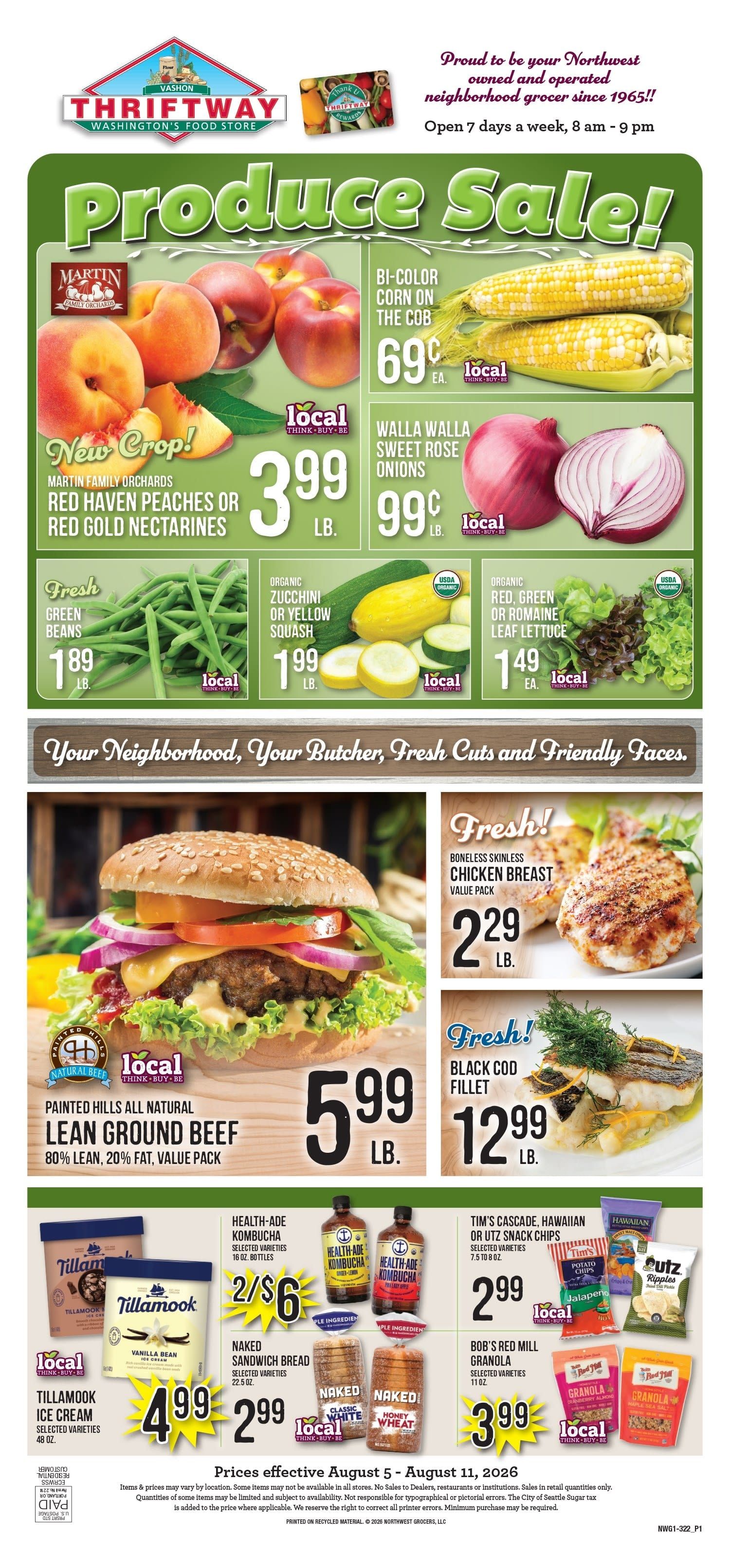 Vashon Thriftway Weekly Ad August 5 - 11, 2026