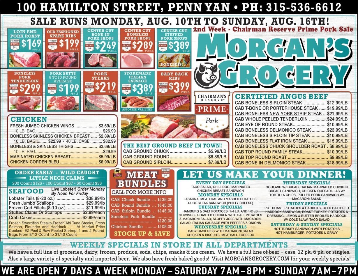 Morgan's Grocery Weekly Ad August 10 - 16, 2026