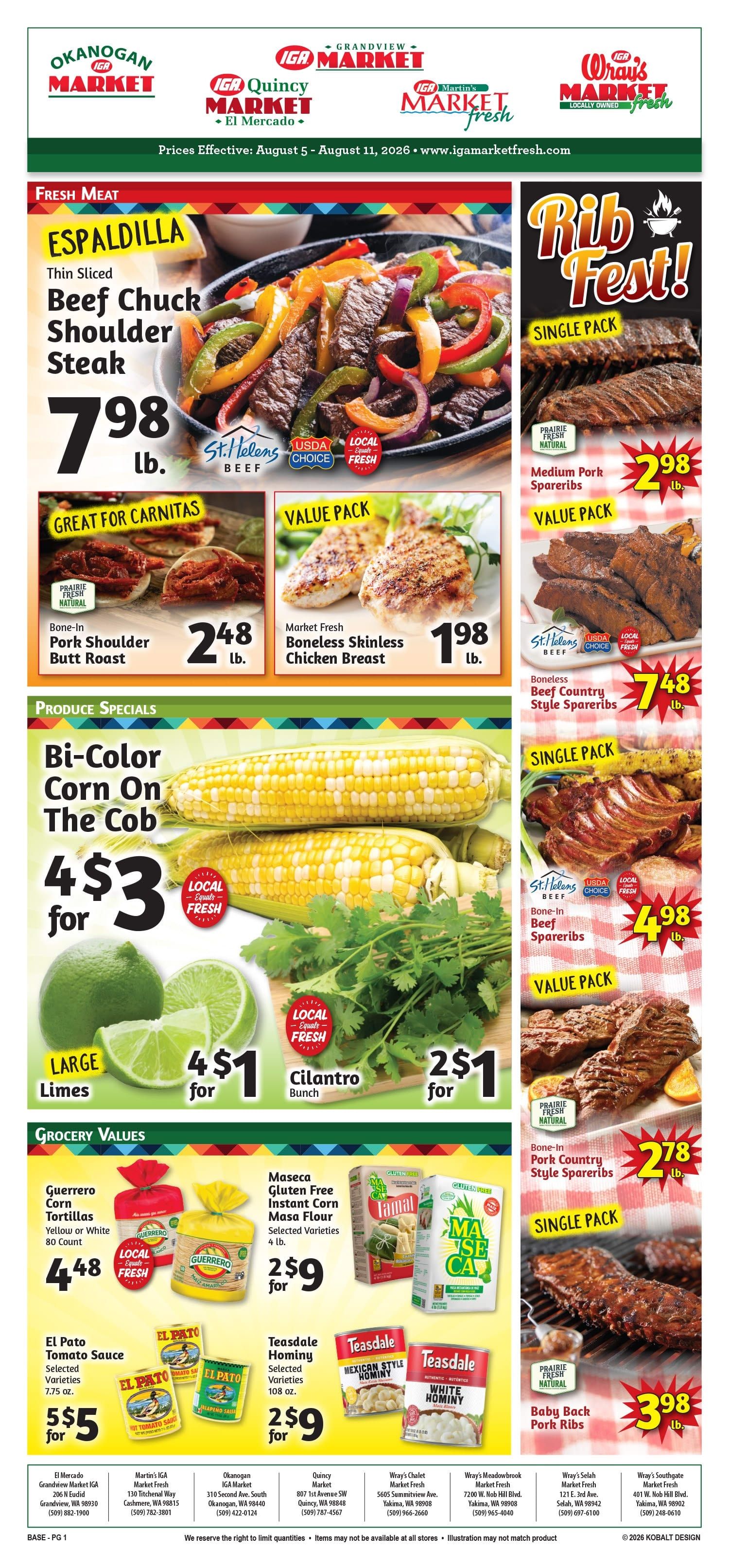 El Mercado de Grandview Weekly Ad August 5 - 11, 2026