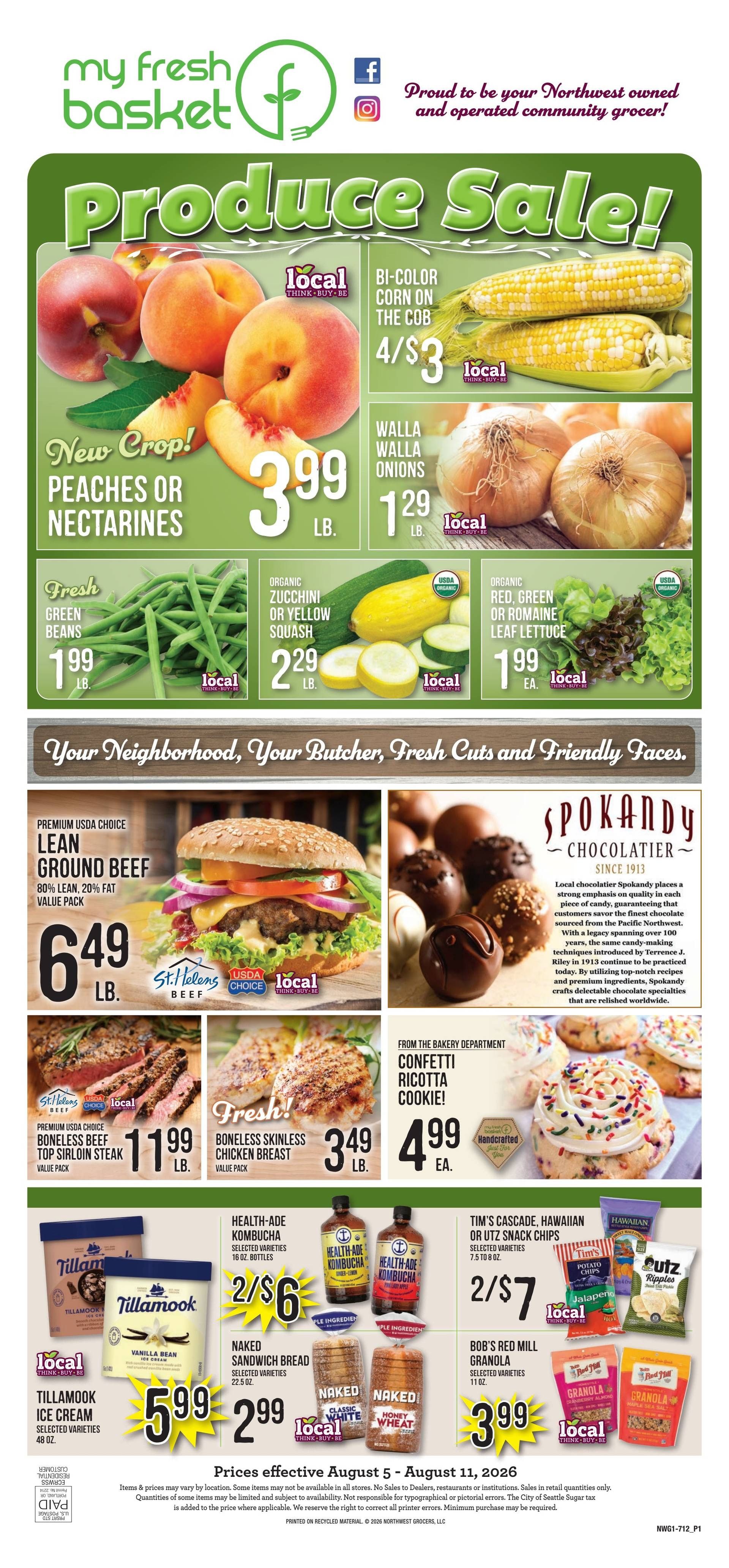 My Fresh Basket Weekly Ad August 4 - 11, 2026