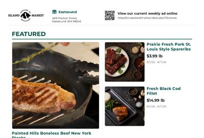 Orcas Island Market Weekly Ad August 5 - 11, 2026