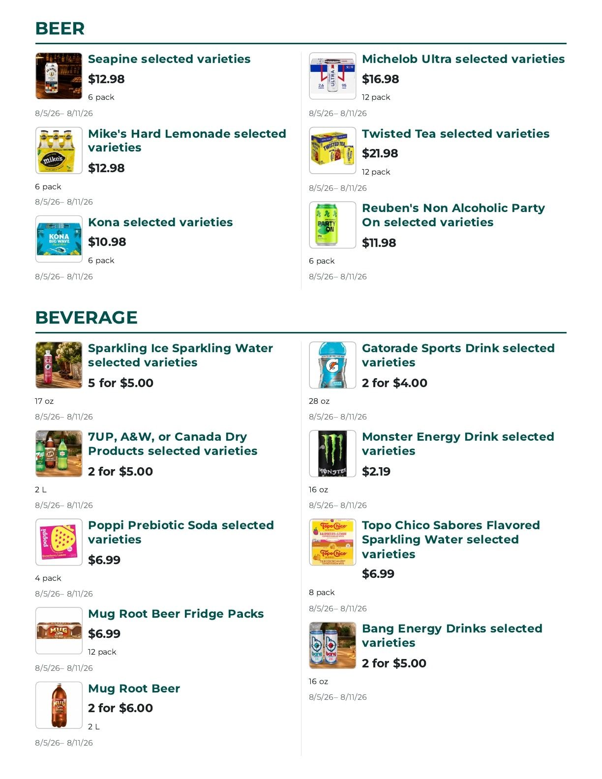 Orcas Island Market Weekly Ad August 5 - 11, 2026