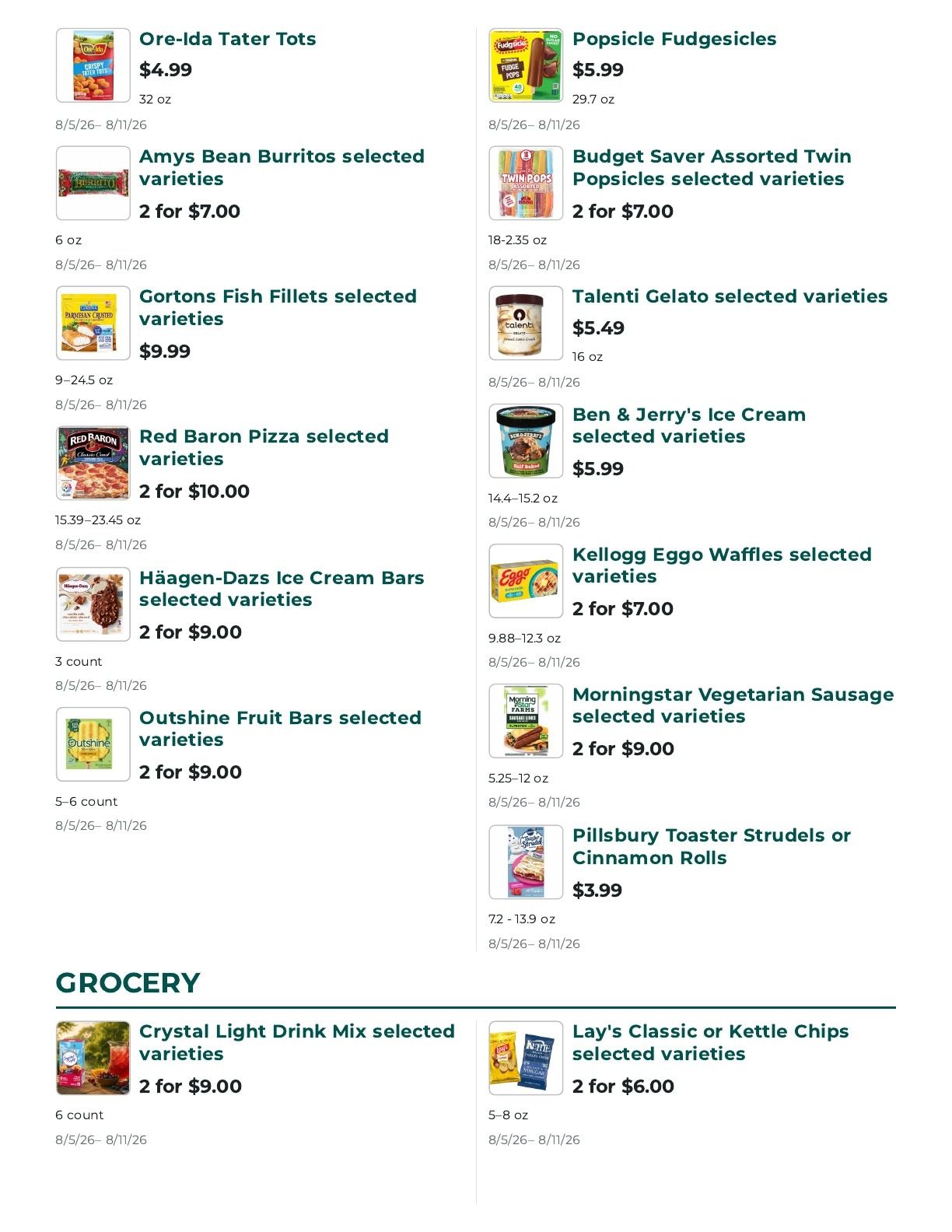 Orcas Island Market Weekly Ad August 5 - 11, 2026