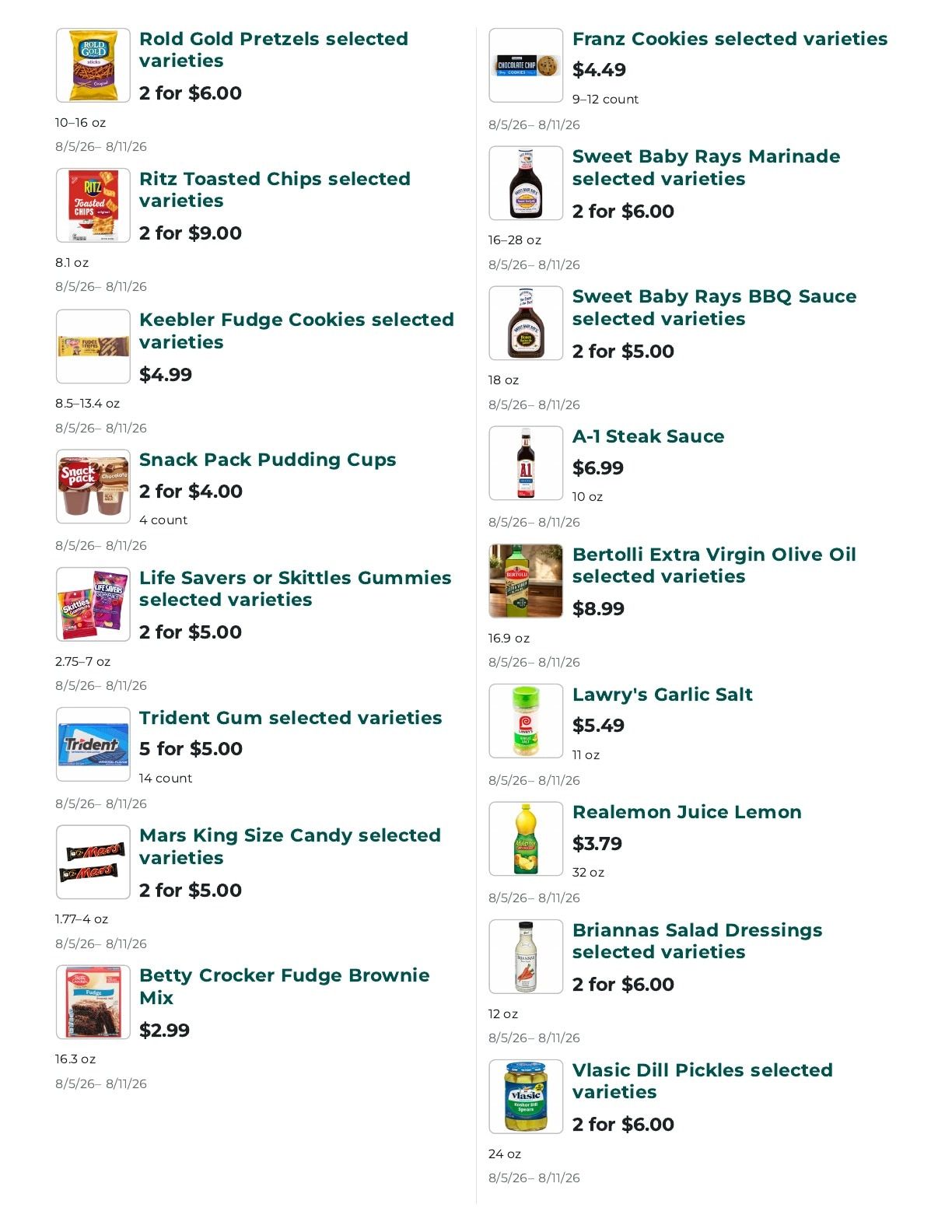 Orcas Island Market Weekly Ad August 5 - 11, 2026
