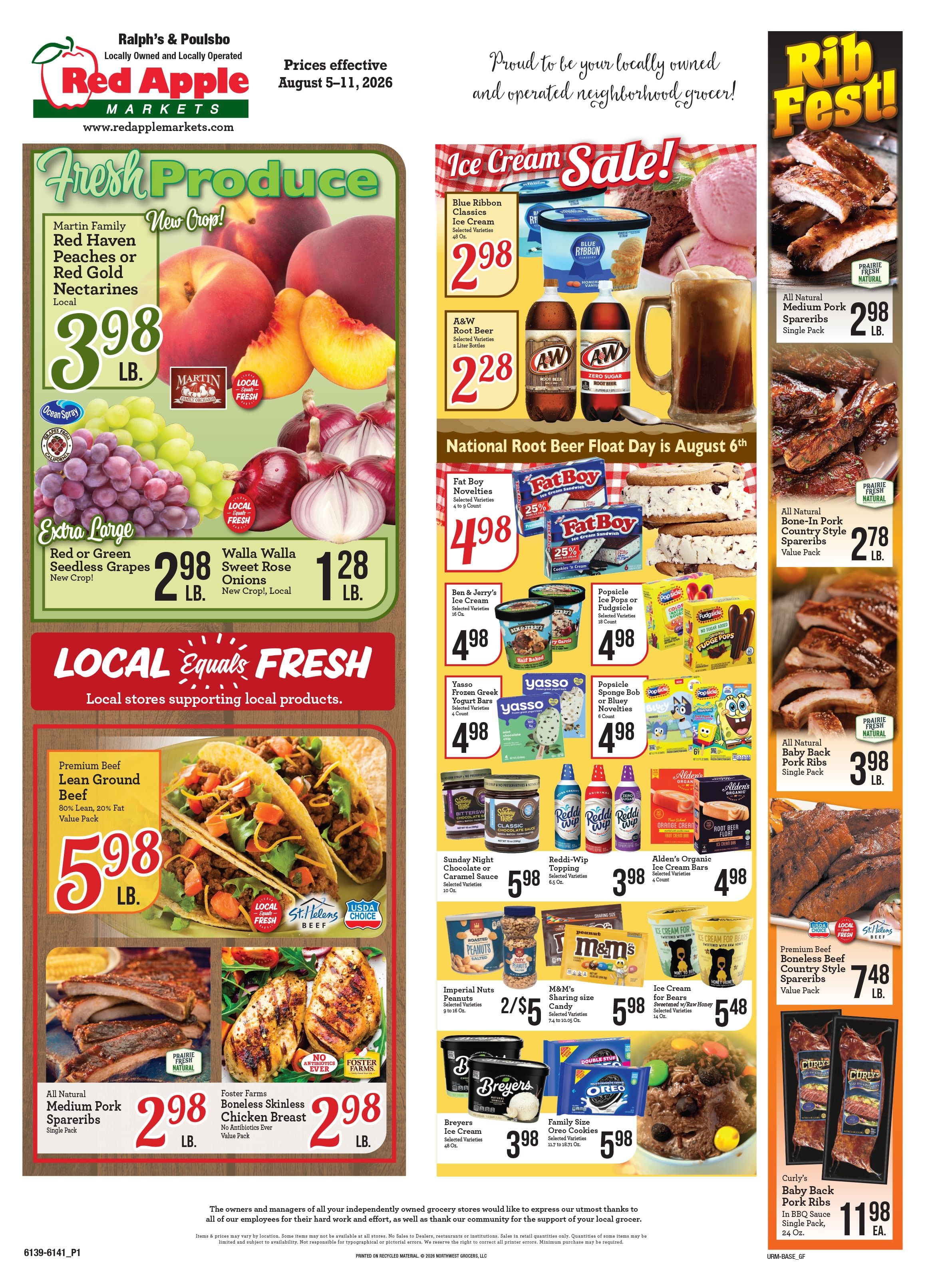 Ralph's and Poulsbo Red Apple Markets Weekly Ad August 5 - 11, 2026