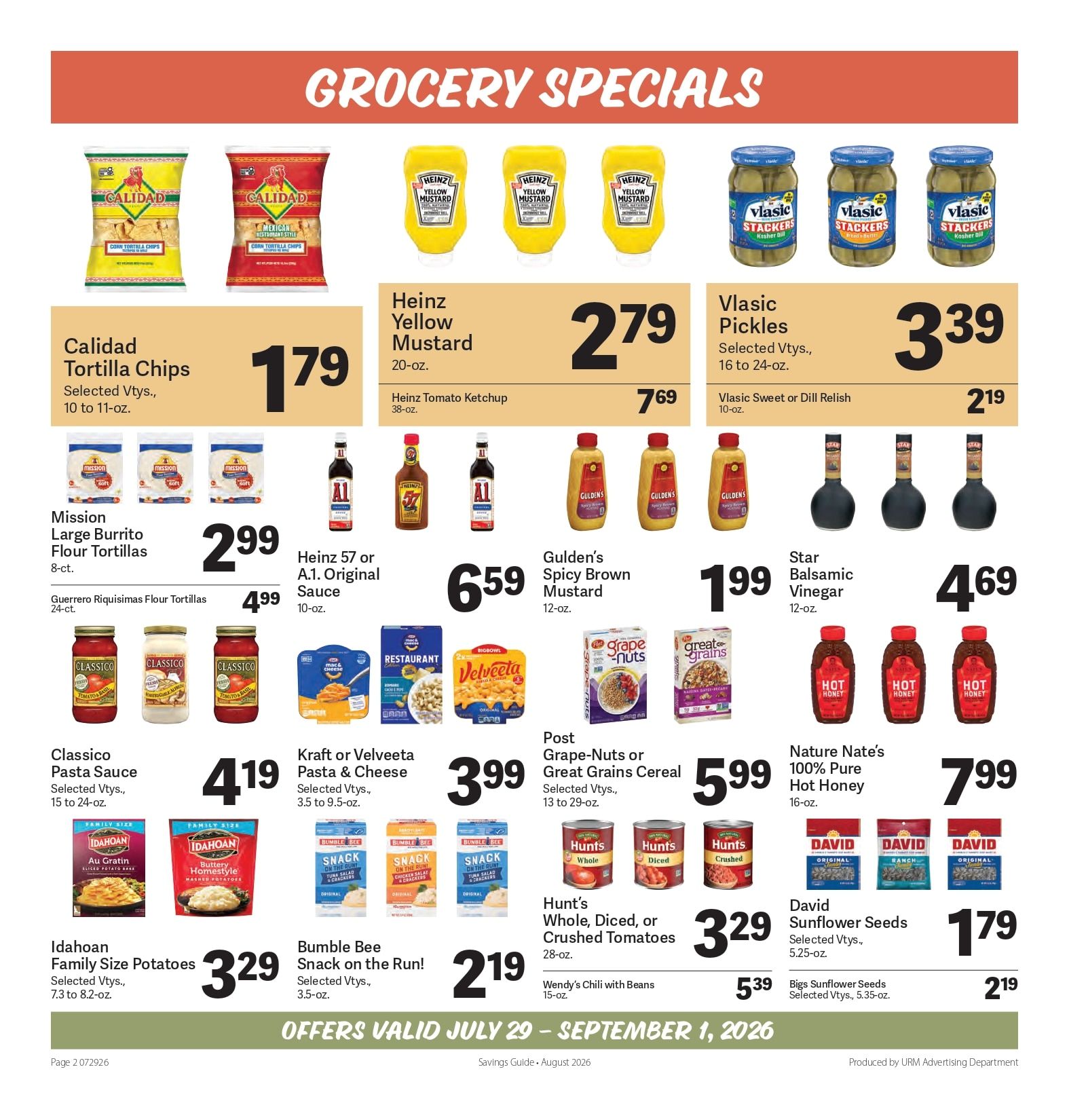 CenterPlace Market Monthly Savings Guide Weekly Ad July 29 - September 1, 2026