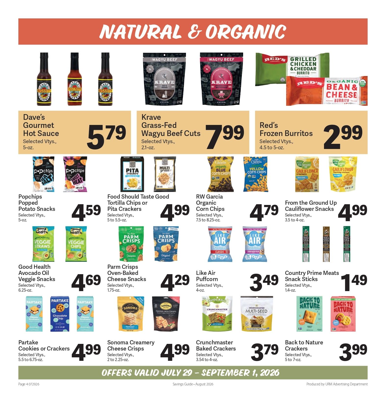 CenterPlace Market Monthly Savings Guide Weekly Ad July 29 - September 1, 2026