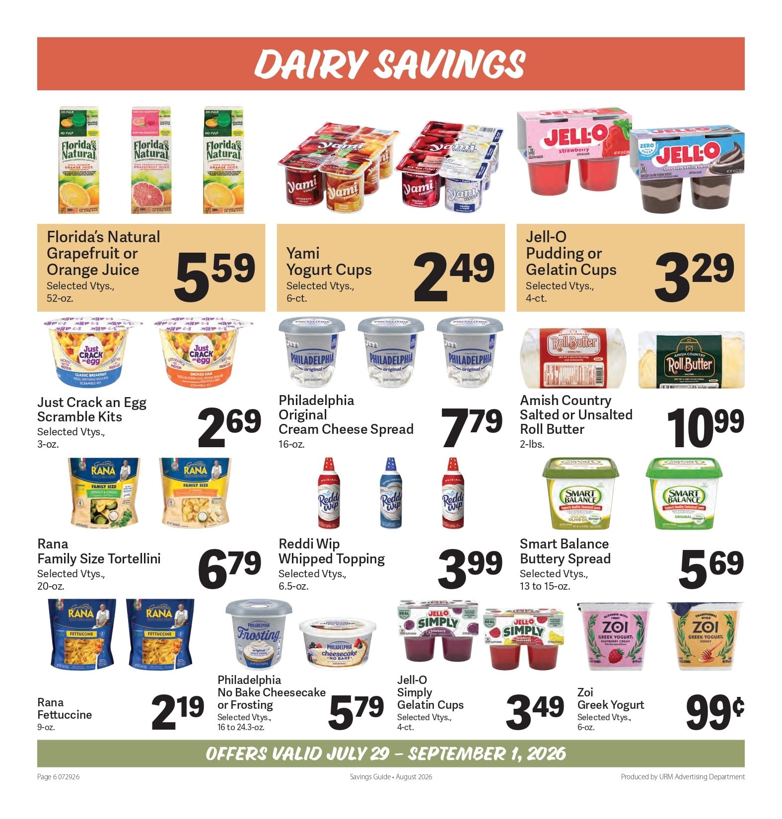 CenterPlace Market Monthly Savings Guide Weekly Ad July 29 - September 1, 2026