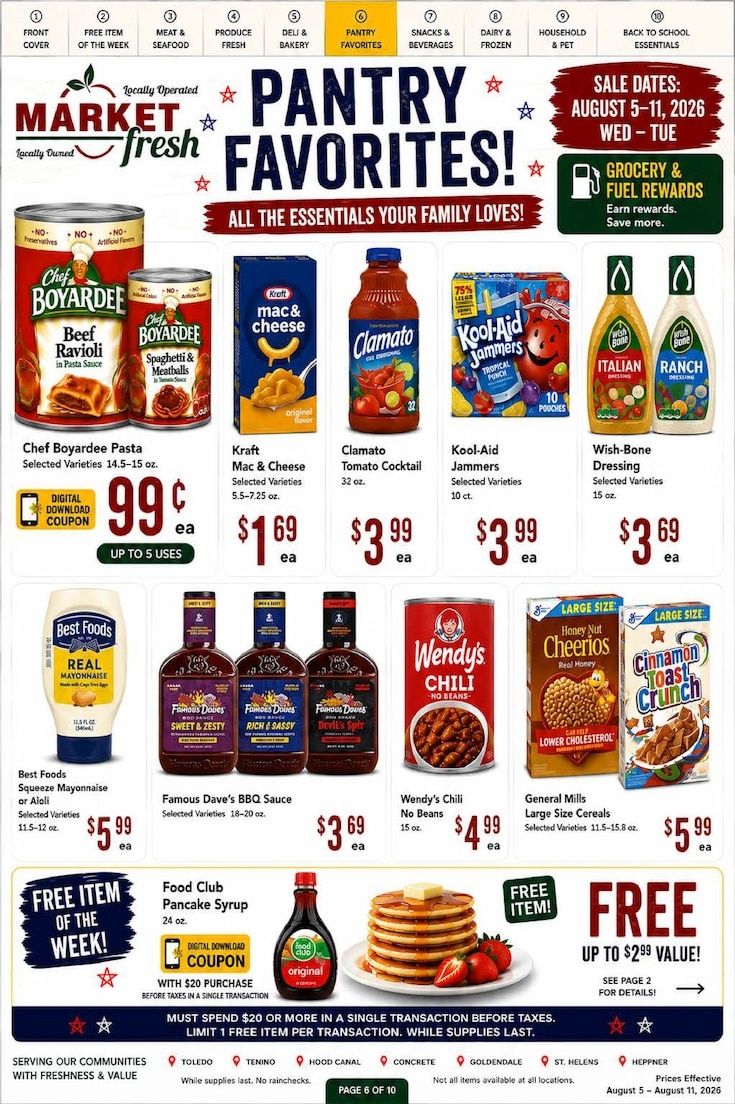 Concrete Market Fresh Weekly Ad August 5 - 11, 2026