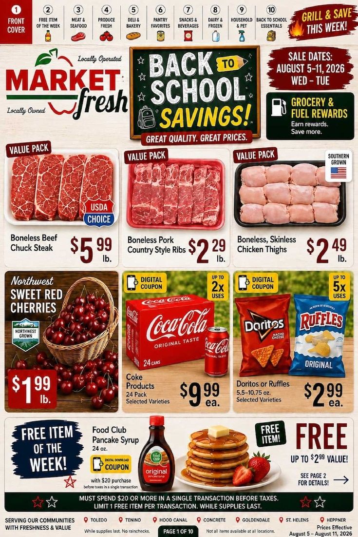 Hood Canal Market Fresh Weekly Ad August 5 - 11, 2026