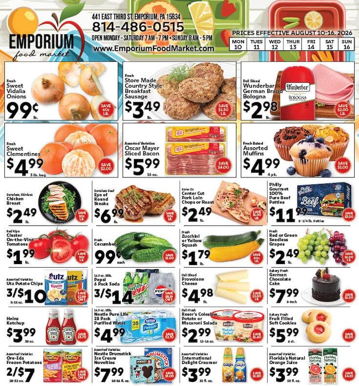 Emporium Food Market Weekly Ad August 10 - 16, 2026