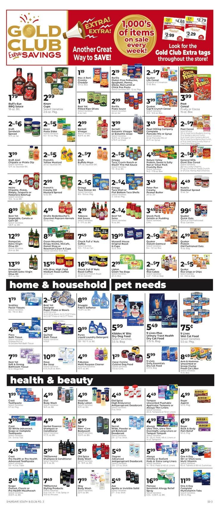 Bloss Holiday Market Weekly Ad August 6 - 12, 2026