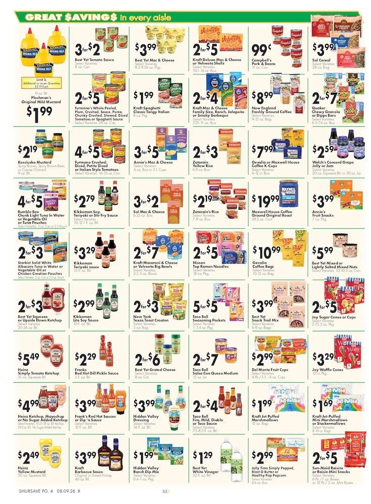 Coal Town Supermarket Weekly Ad August 9 - 15, 2026