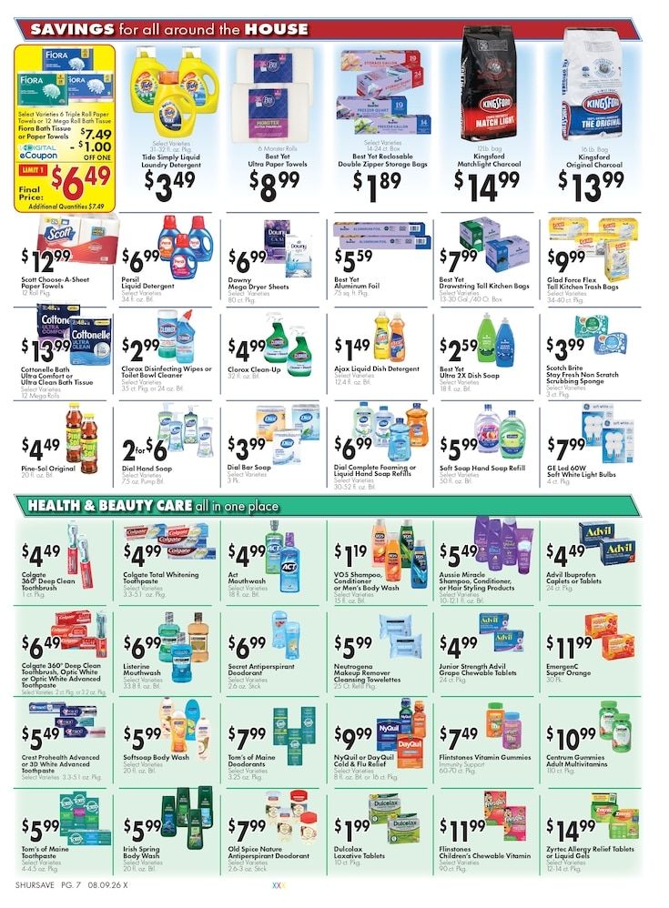 Coal Town Supermarket Weekly Ad August 9 - 15, 2026