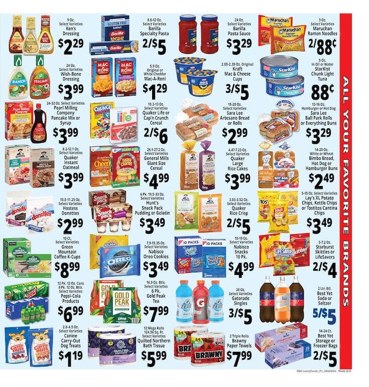Elk County Foods Weekly Ad August 6 - 12, 2026