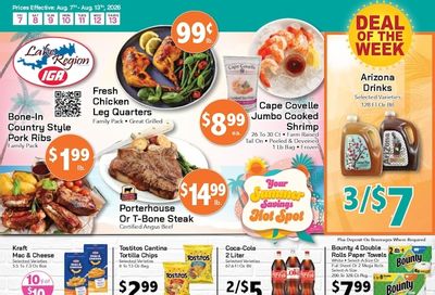 Lake Region IGA Weekly Ad August 7 - 13, 2026