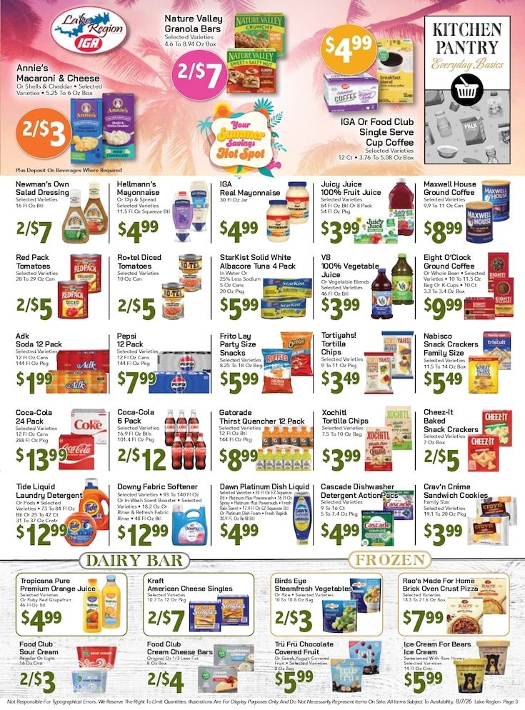 Lake Region IGA Weekly Ad August 7 - 13, 2026