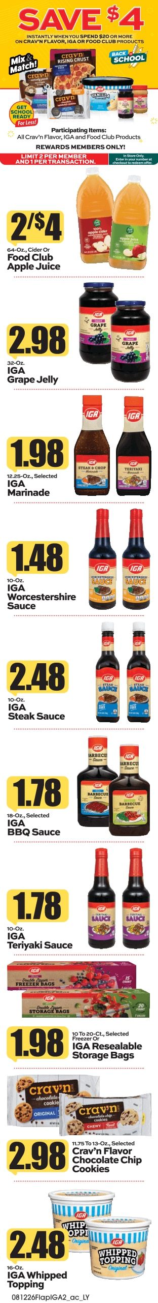 Leyo's Supermarket (1564 Main Street, Coalport, PA) Weekly Ad August 10 - 16, 2026