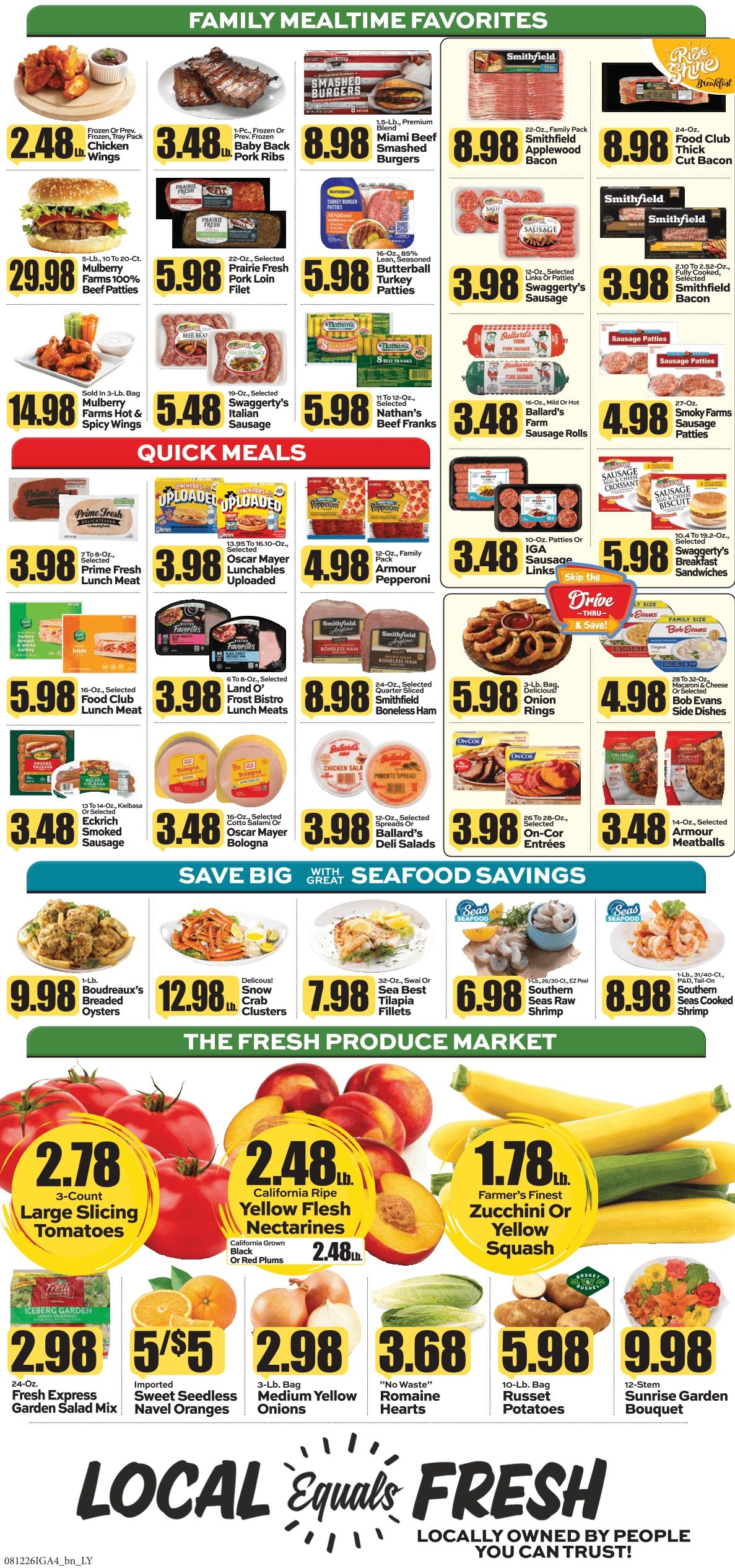 Leyo's Supermarket (1564 Main Street, Coalport, PA) Weekly Ad August 10 - 16, 2026