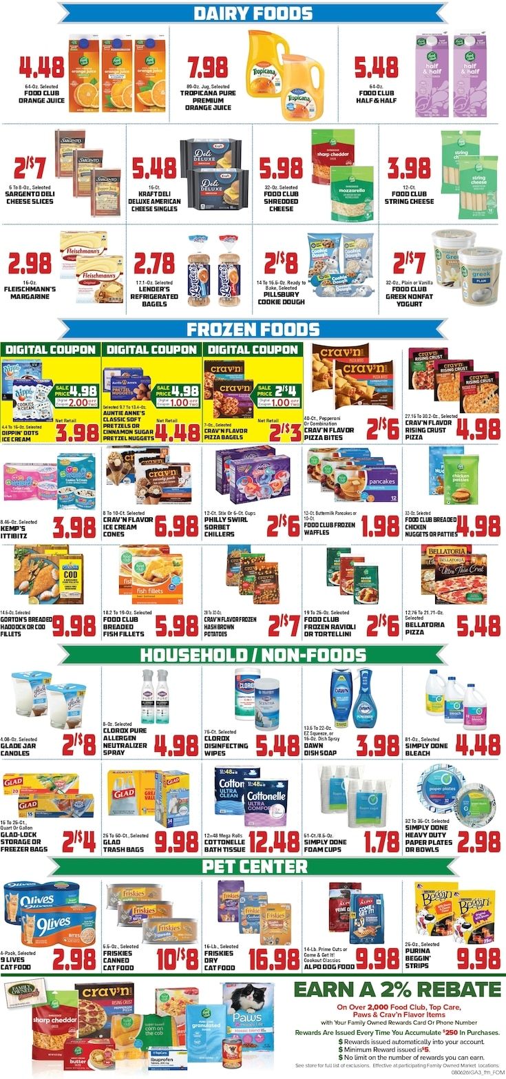 Saubel's Markets Weekly Ad August 6 - 12, 2026
