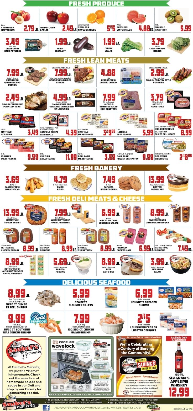 Saubel's Markets Weekly Ad August 6 - 12, 2026