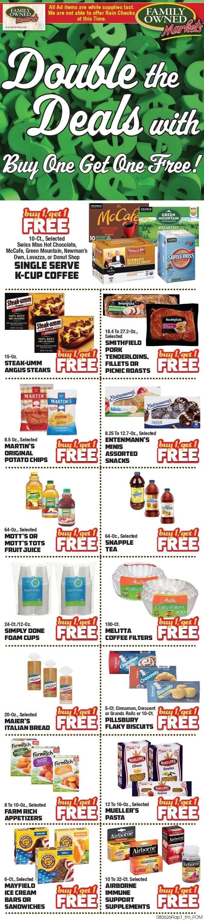 Saubel's Markets Weekly Ad August 6 - 12, 2026