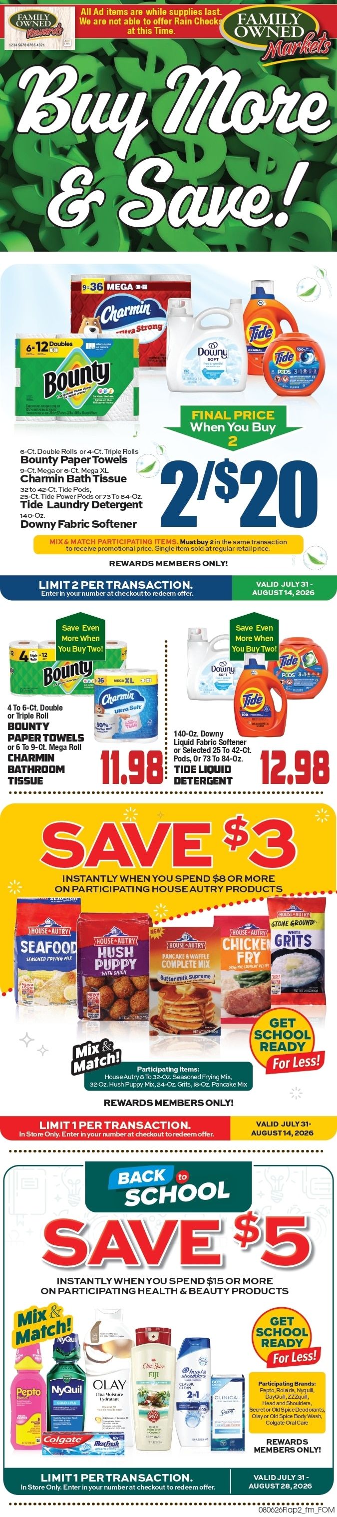 Saubel's Markets Weekly Ad August 6 - 12, 2026