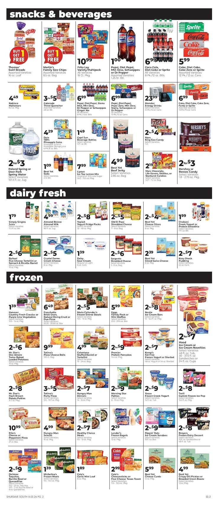 Schneider's Market of Susquehanna Weekly Ad August 6 - 12, 2026