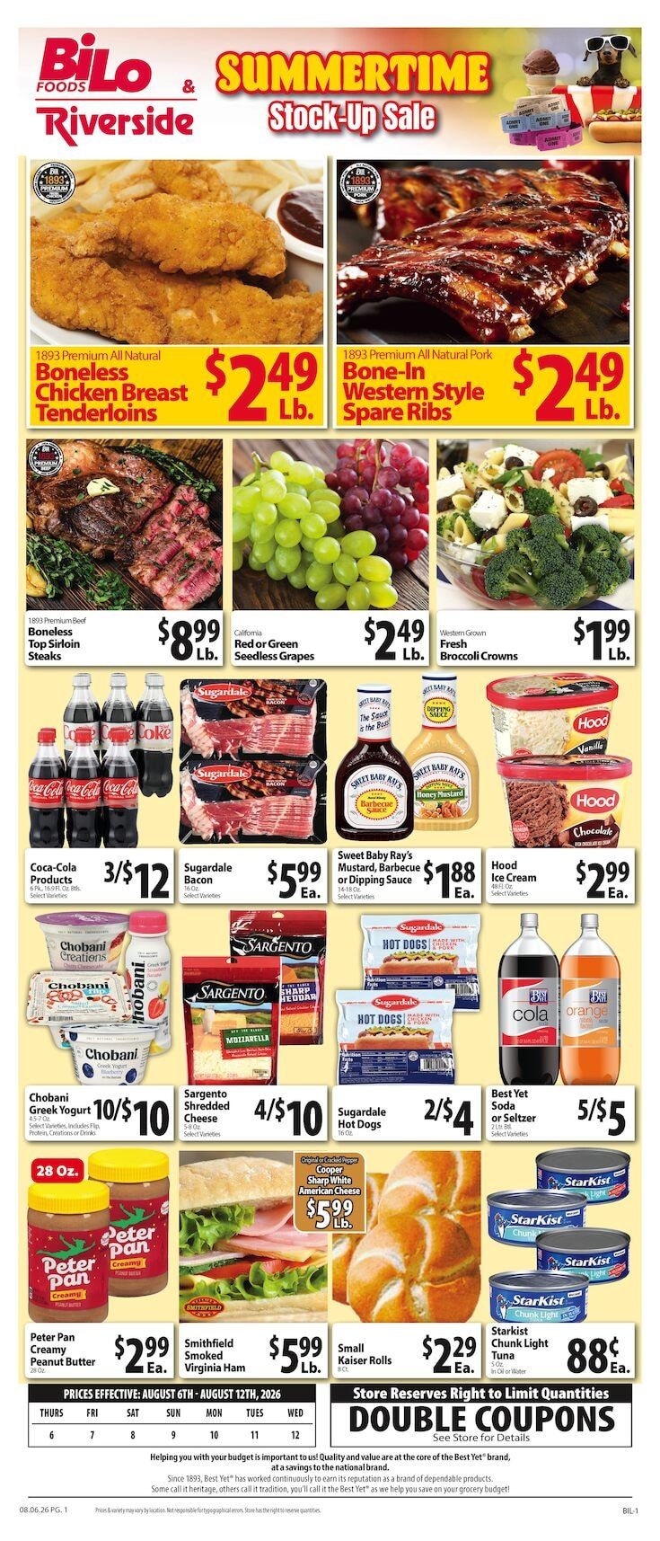 Mike's BI-LO Weekly Ad August 6 - 12, 2026