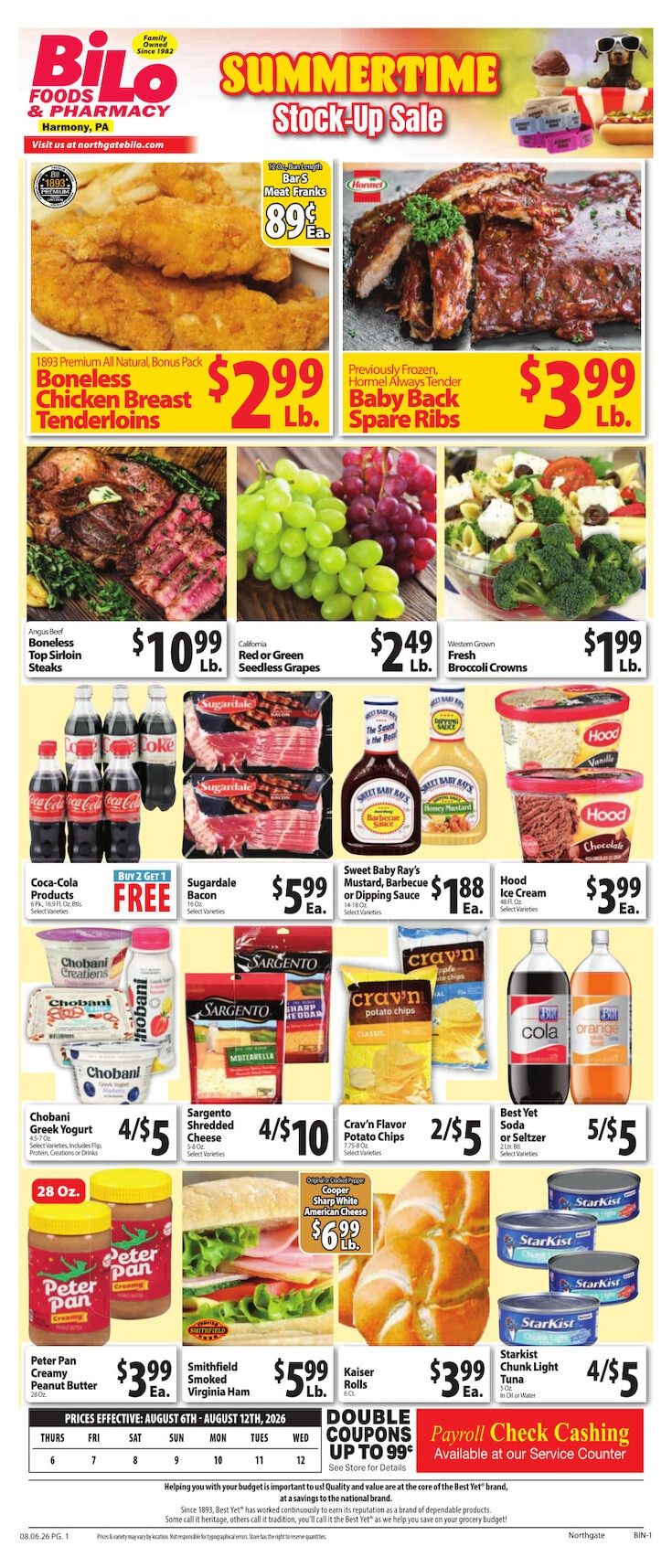 Northgate Bilo Weekly Ad August 6 - 12, 2026