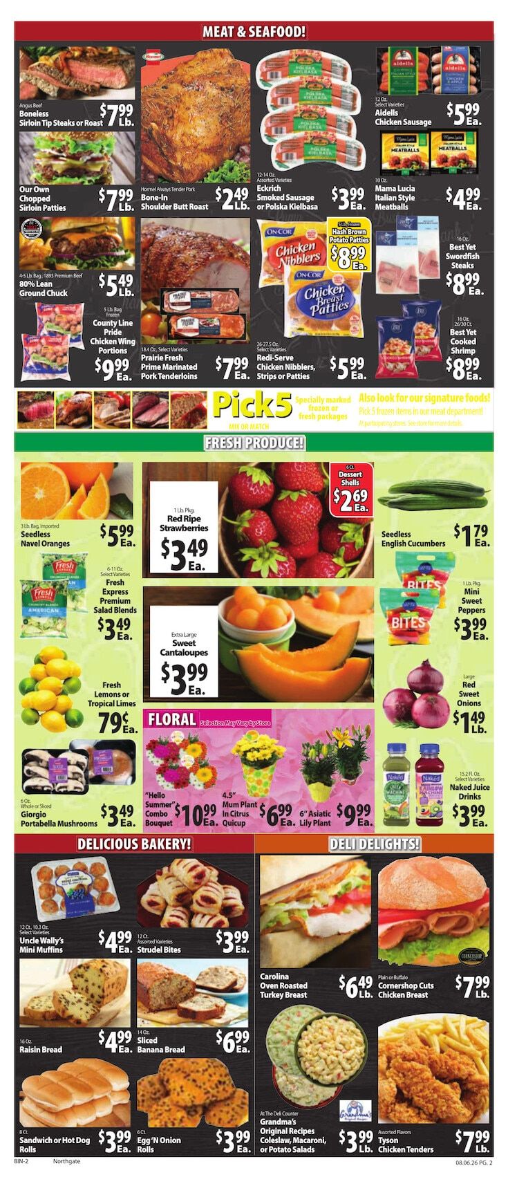 Northgate Bilo Weekly Ad August 6 - 12, 2026