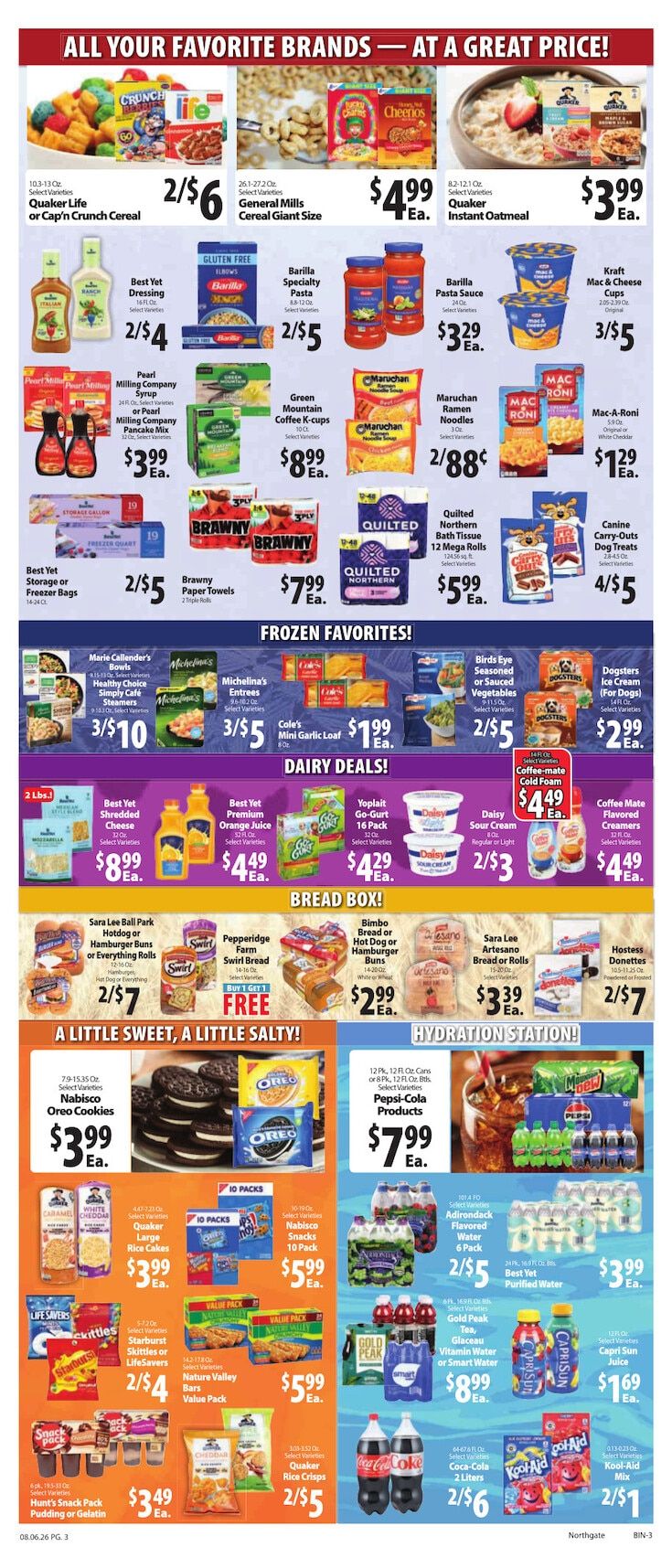 Northgate Bilo Weekly Ad August 6 - 12, 2026