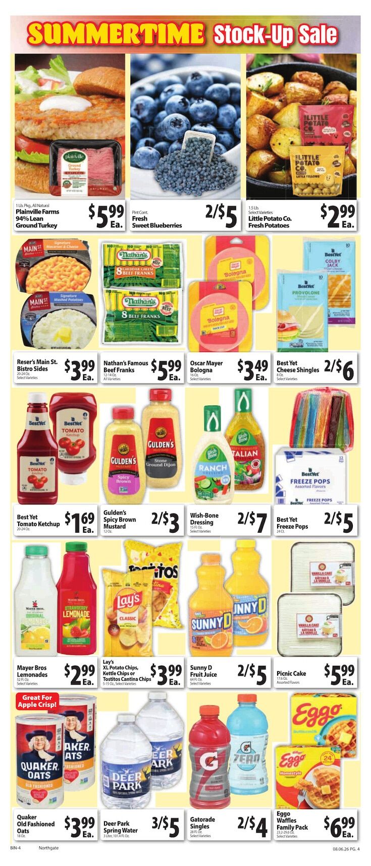 Northgate Bilo Weekly Ad August 6 - 12, 2026
