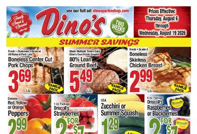 Dino's Park-n-Shop Weekly Ad August 6 - 19, 2026