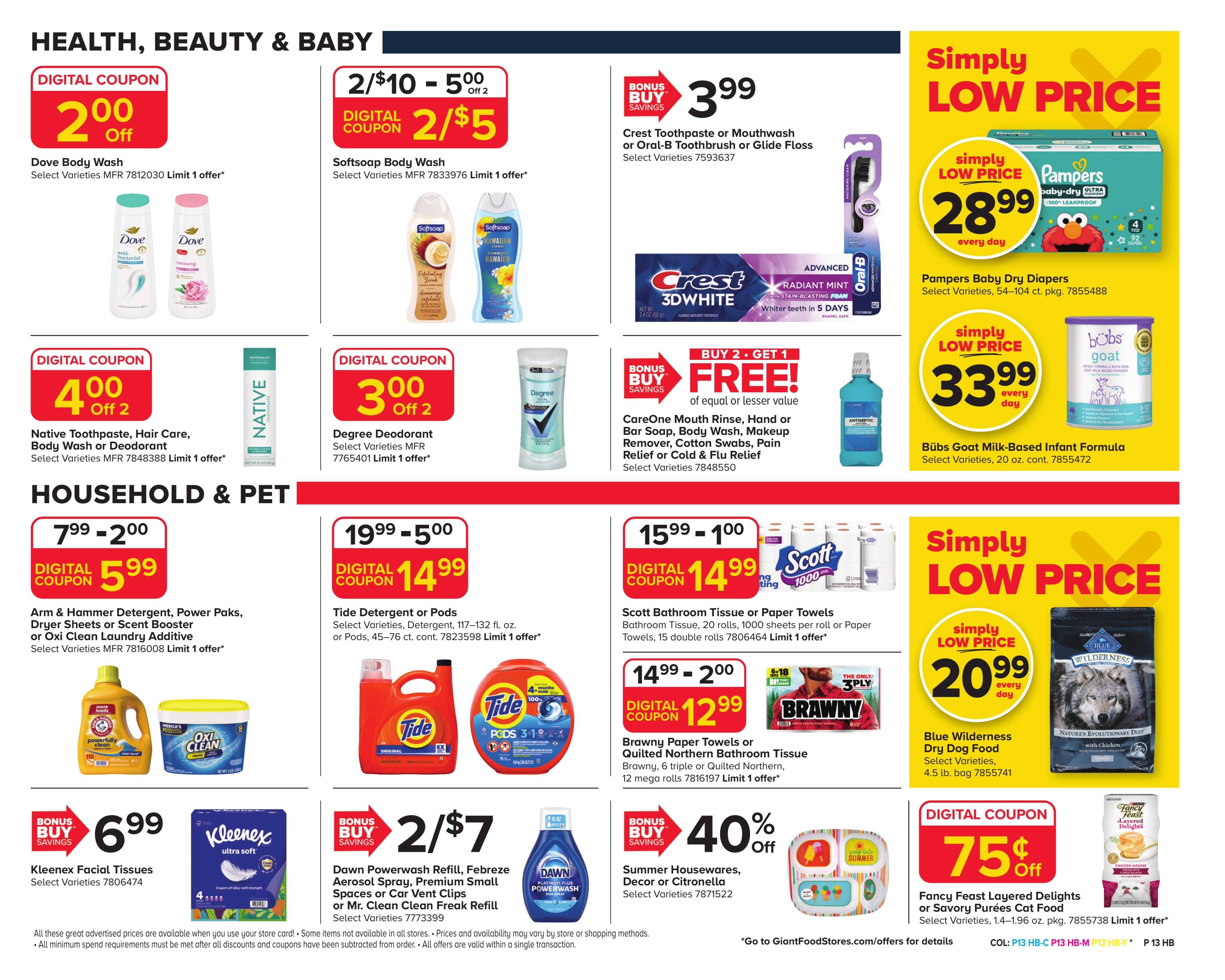Giant Food Stores (Hedgesville Area, WV) Weekly Ad August 7 - 13, 2026