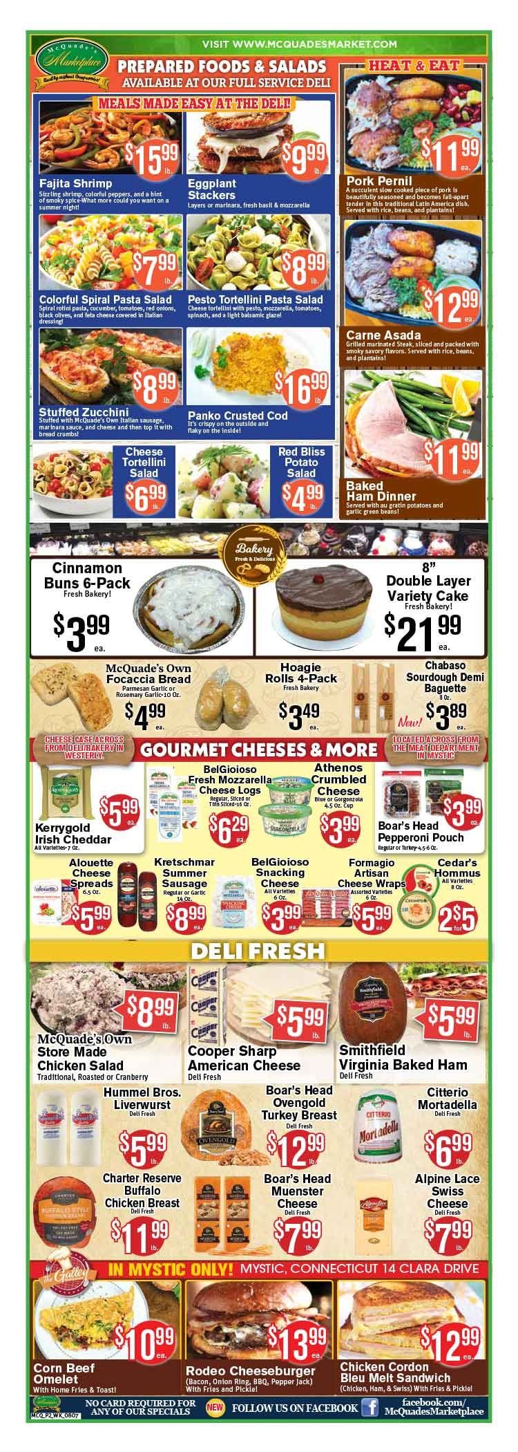 McQuade's Marketplace (Connecticut, Rhode Island) Weekly Ad August 7 - 13, 2026