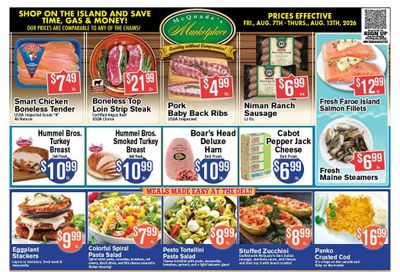 McQuade's Marketplace (Jamestown, RI) Weekly Ad August 7 - 13, 2026