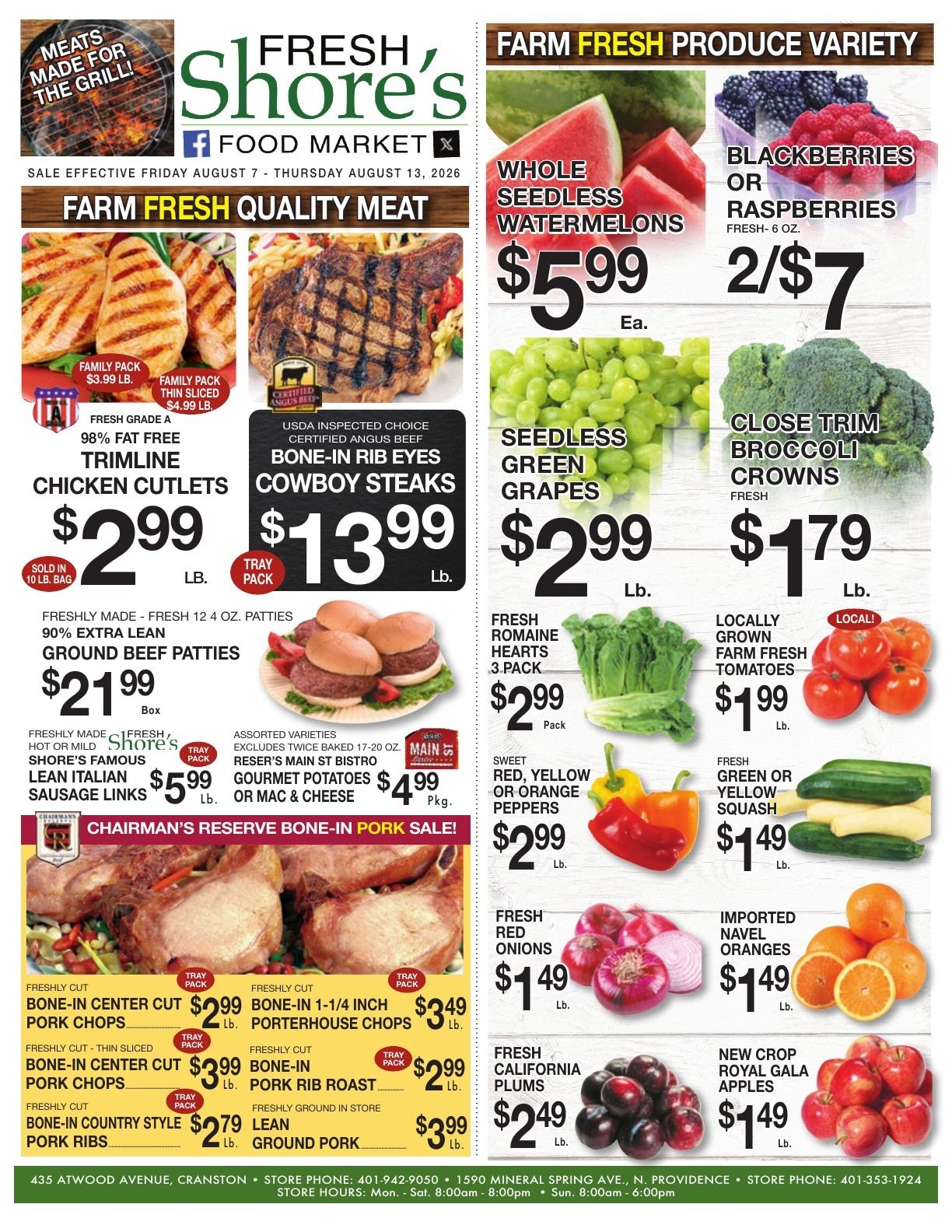 Shore's Market Weekly Ad August 7 - 13, 2026