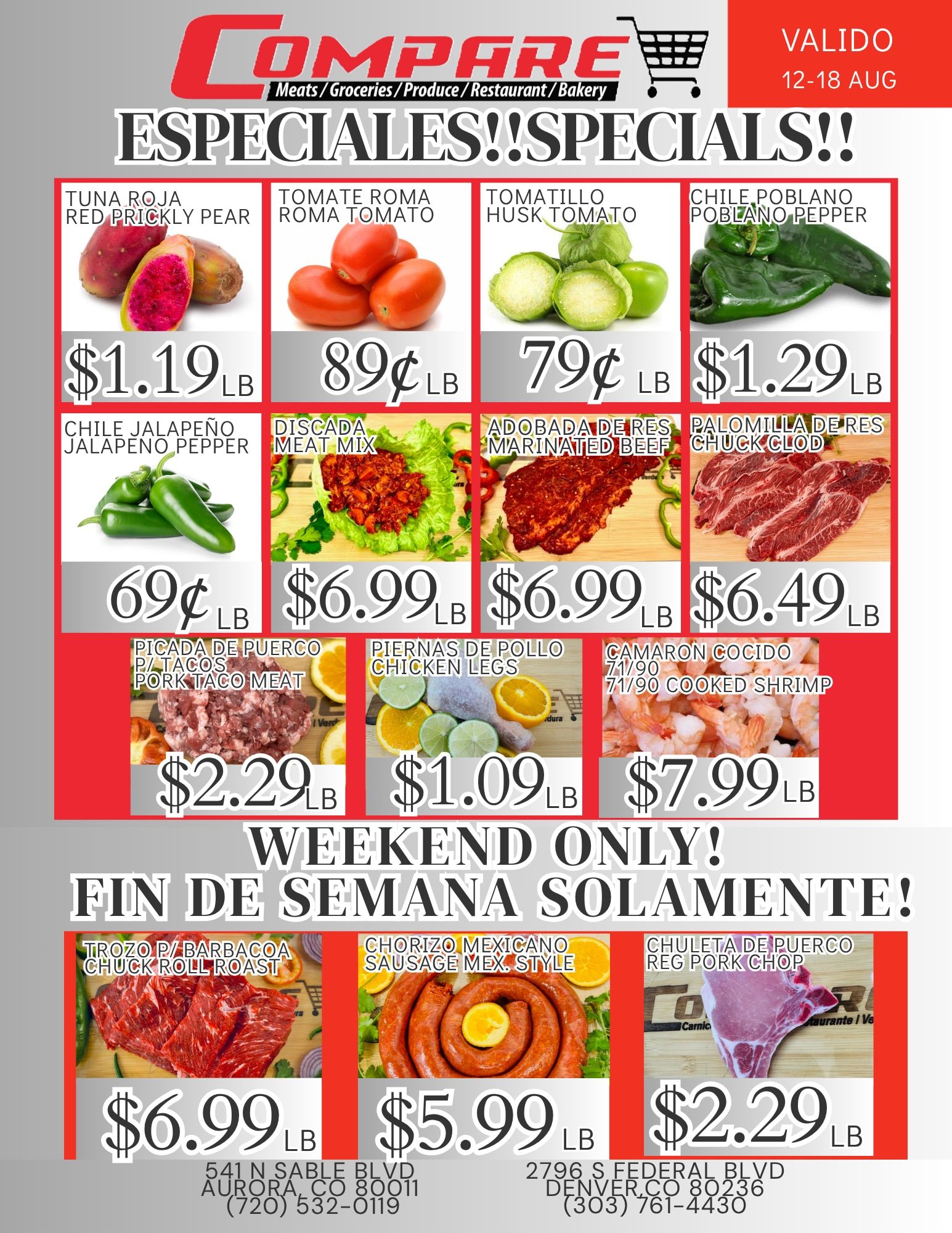 Super Carniceria Compare Weekly Ad August 12 - 18, 2026