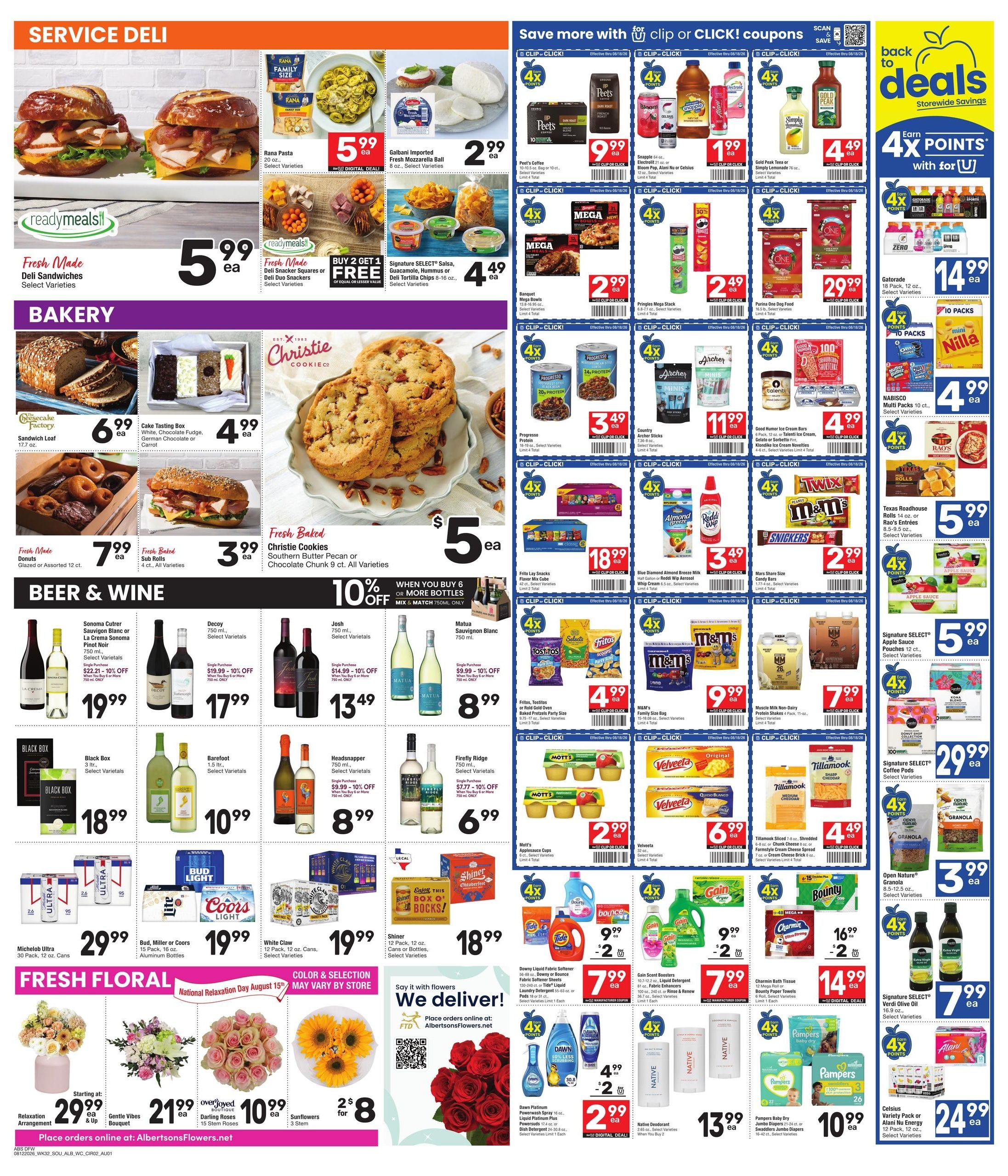Albertsons (Dallas–Irving Area, TX) Weekly Ad August 12 - 18, 2026