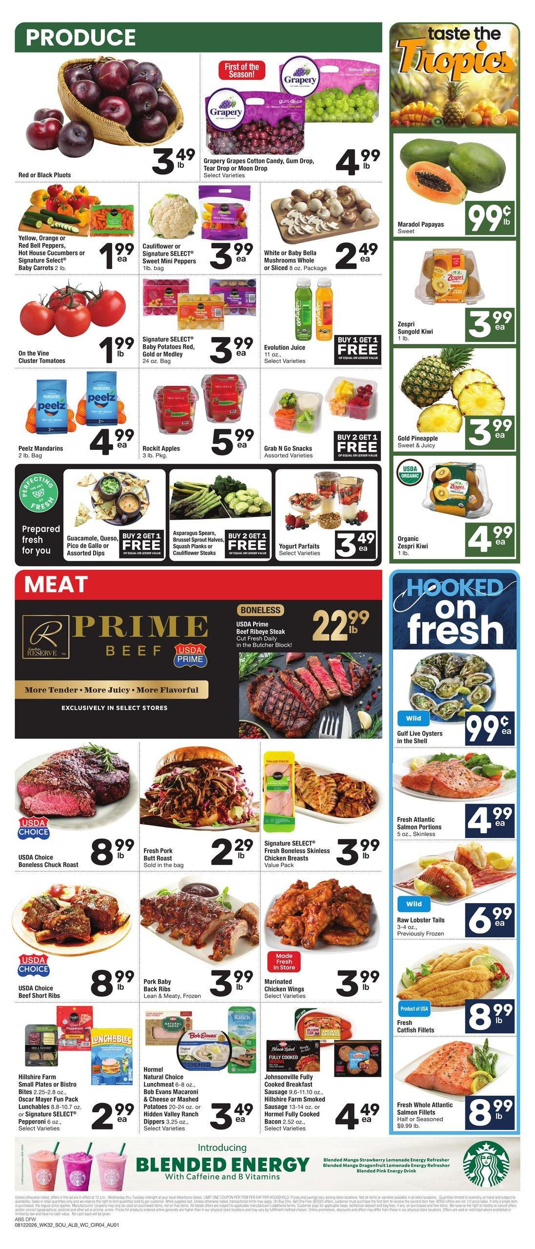 Albertsons (Dallas–Irving Area, TX) Weekly Ad August 12 - 18, 2026