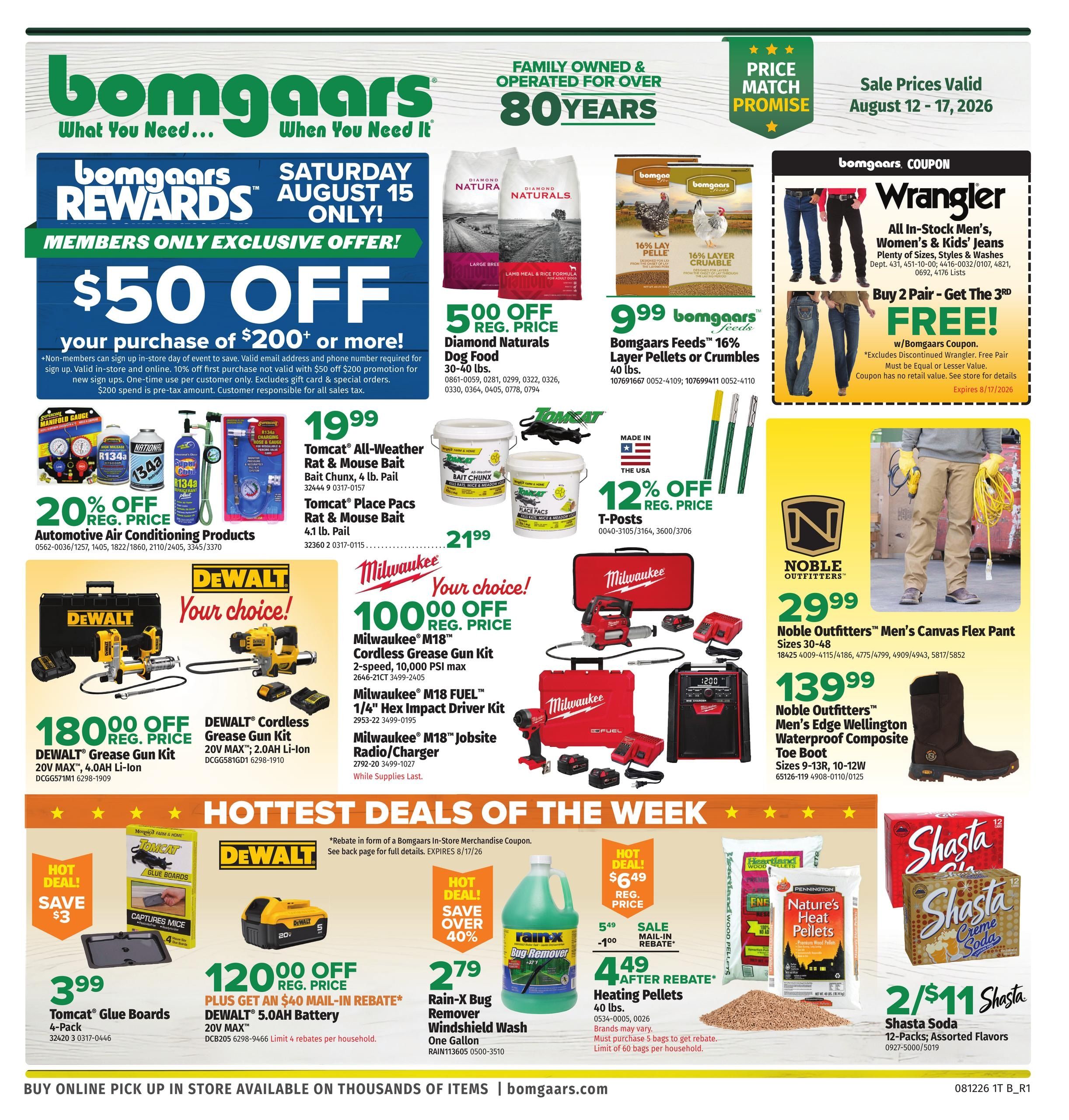 Bomgaars Weekly Ad August 12 - 17, 2026