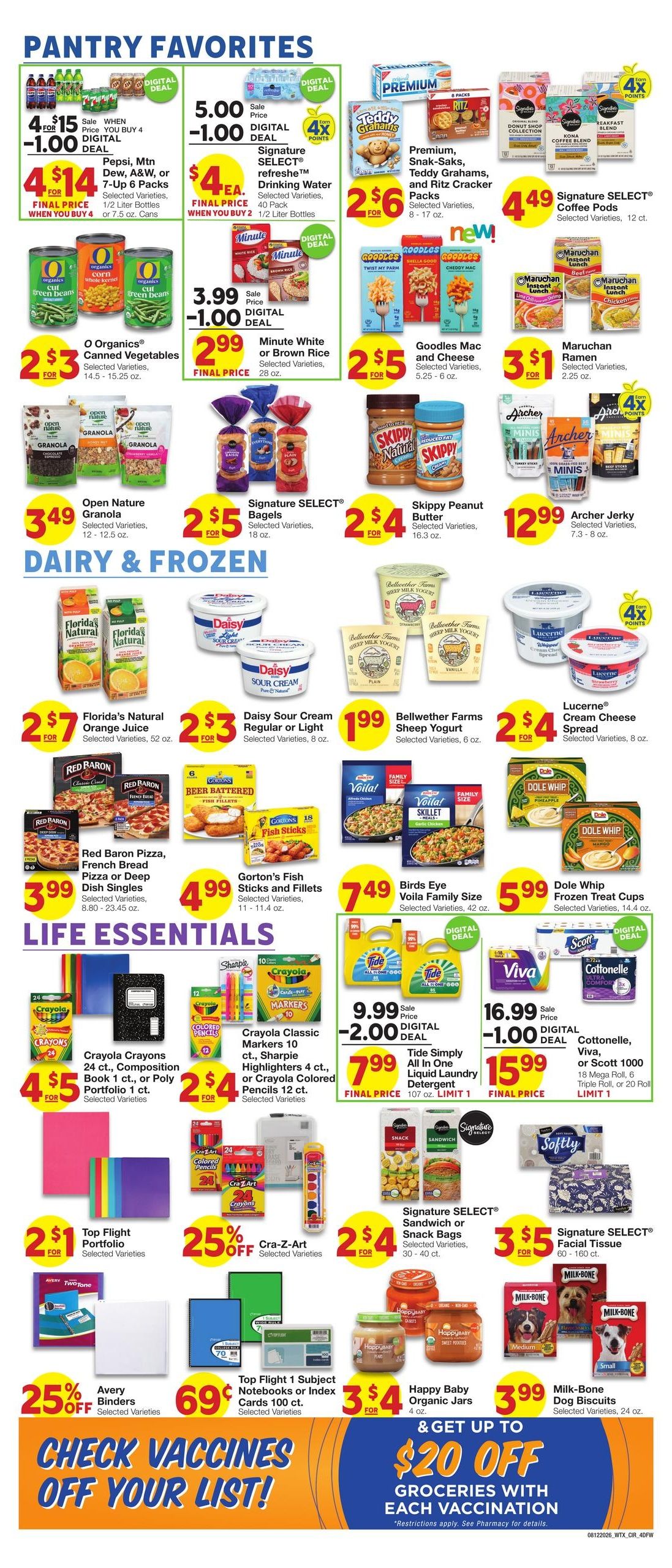Market Street (Dallas–Irving Area, TX) Weekly Ad August 12 - 18, 2026