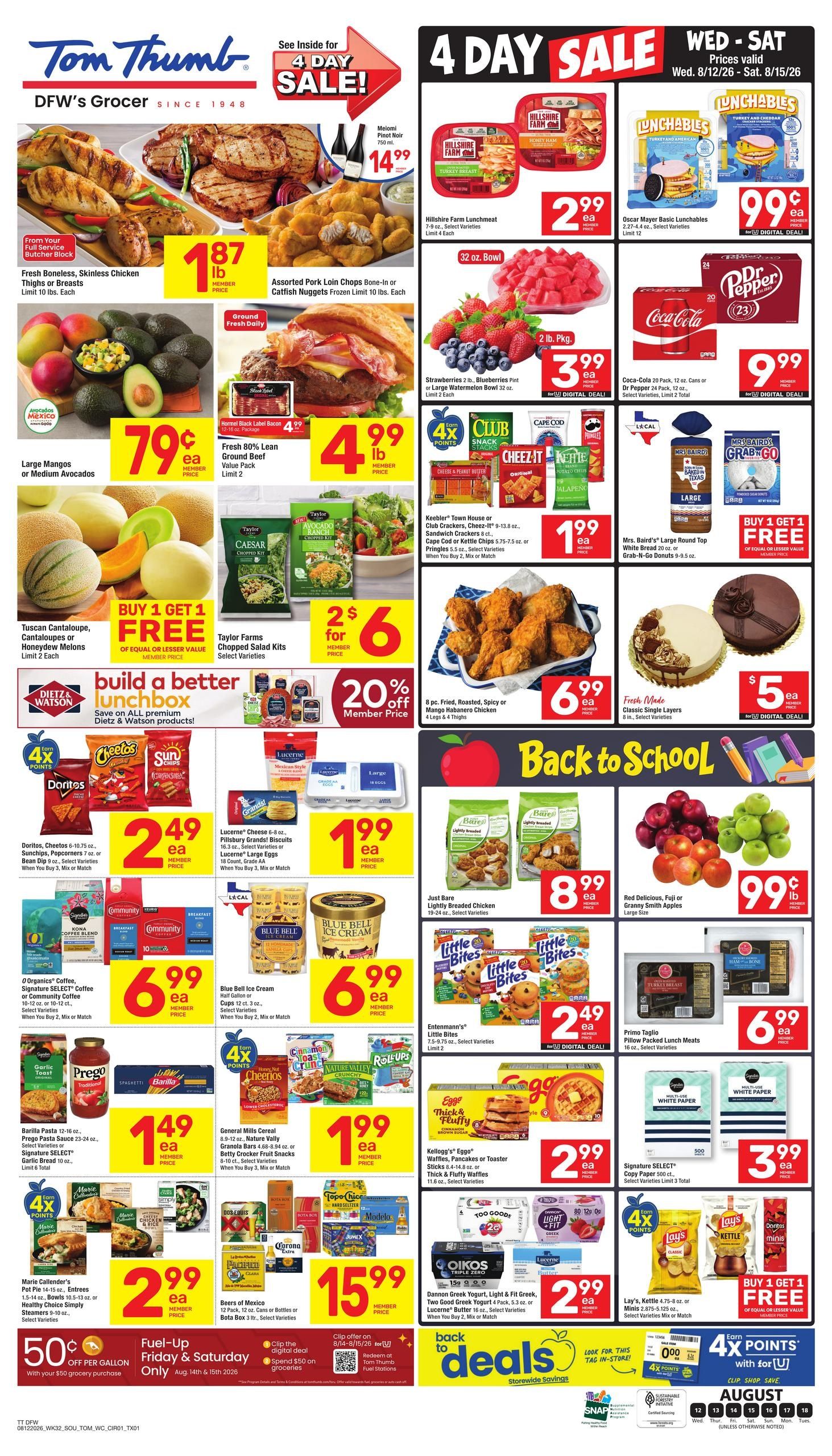 Tom Thumb Weekly Ad August 12 - 18, 2026
