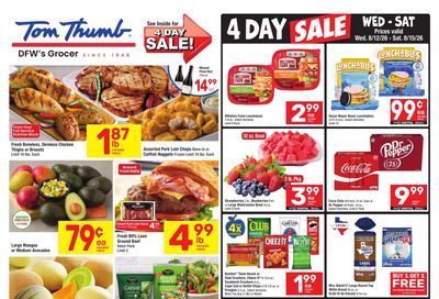 Tom Thumb Weekly Ad August 12 - 18, 2026