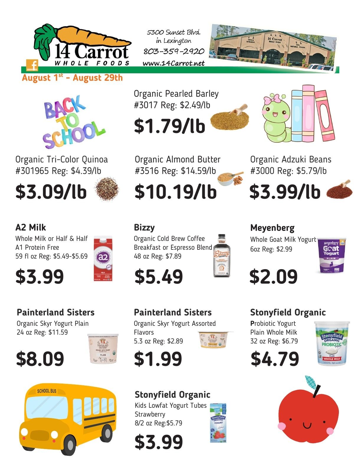 14 Carrot Whole Foods Monthly Sales Weekly Ad August 1 - 29, 2026