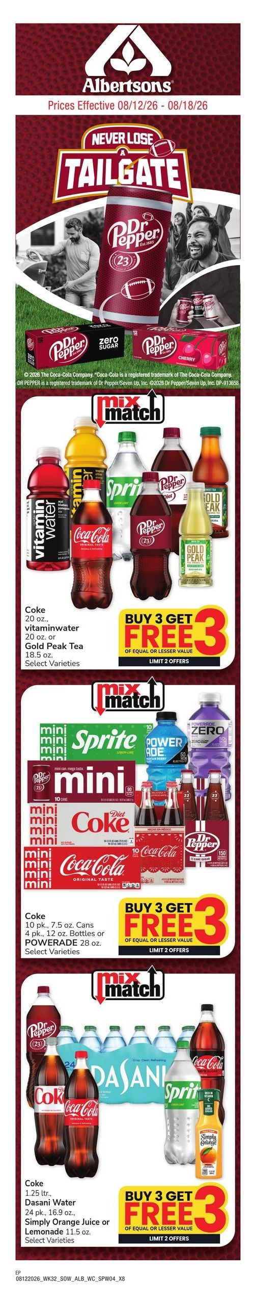 Albertsons (El Paso Area, TX) Weekly Ad August 12 - 18, 2026