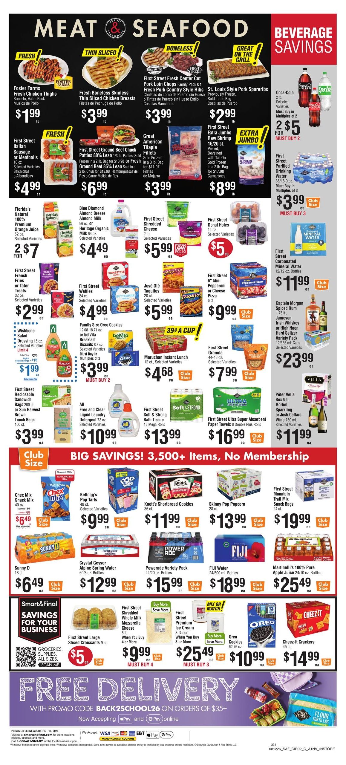Smart & Final (Las Vegas–Henderson Area, NV) Weekly Ad August 12 - 18, 2026