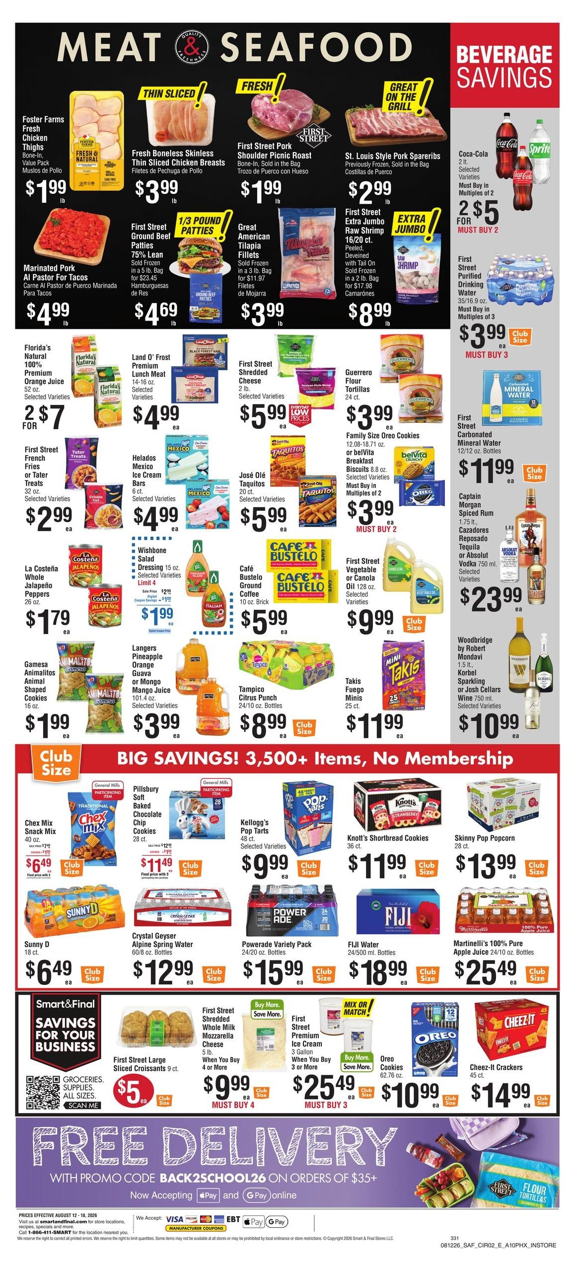 Smart & Final (Phoenix–Avondale Area, AZ) Weekly Ad August 12 - 18, 2026