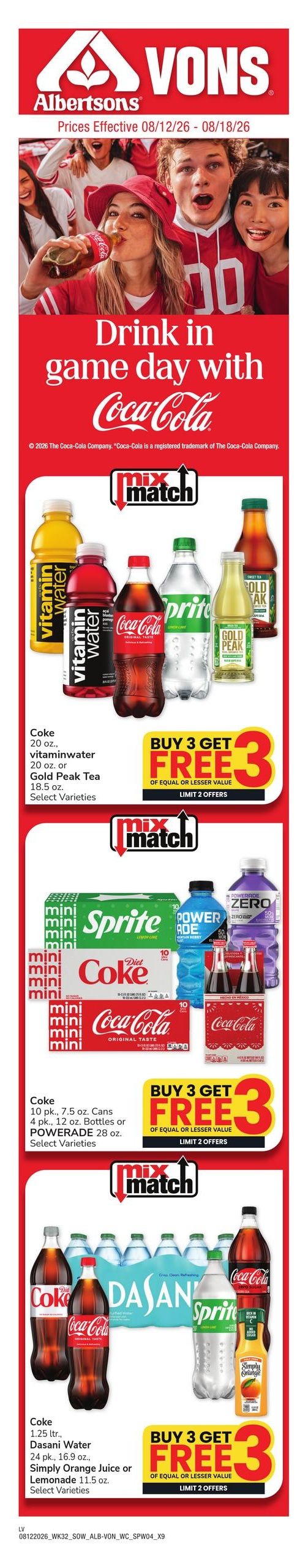 Albertsons (Las Vegas–North Las Vegas Area, NV) Weekly Ad August 12 - 18, 2026